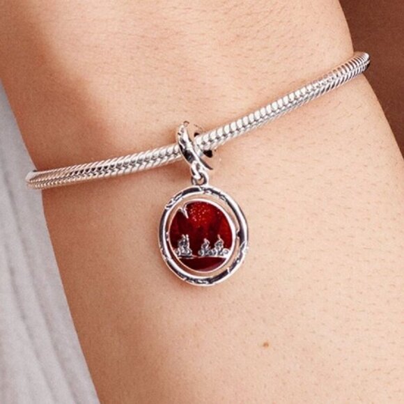 Pandora Stranger Things Glow-in-the-dark Upside Down Dangle Charm - Picture 3 of 5